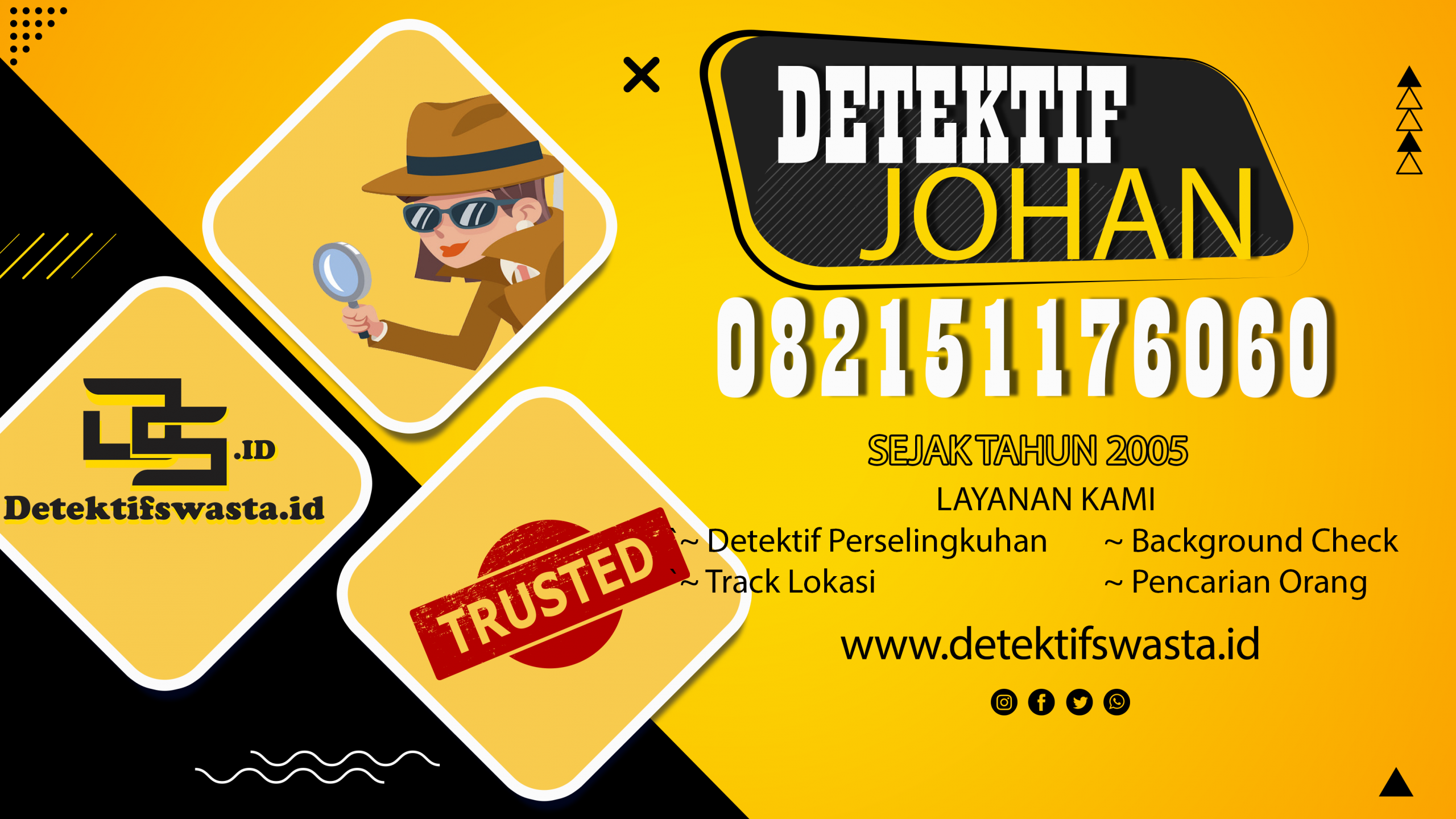 detektif swasta Detektif Swasta &#8211; Melayani Seluruh Indonesia Banner